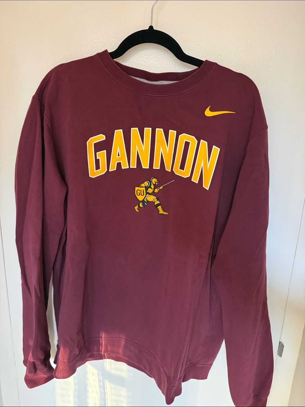 Nike Gannon College Sweatshirt Burgundy XL Like New